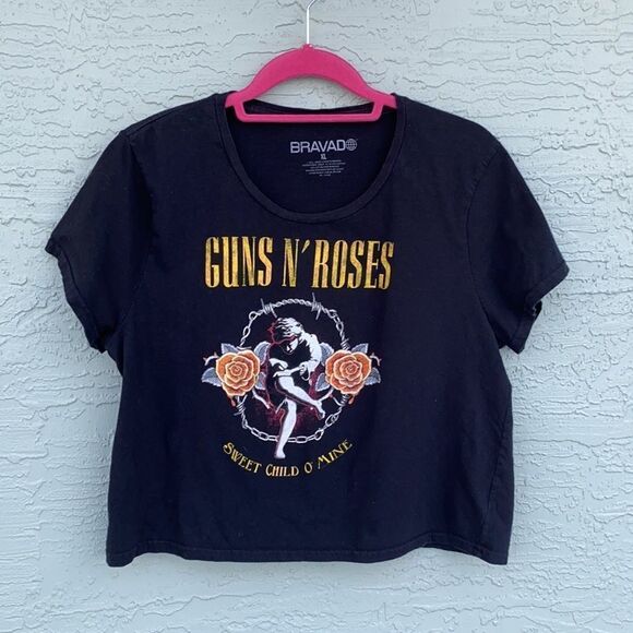 Guns N Roses Bravado Sz XL Crop Tee - Picture 7 of 7